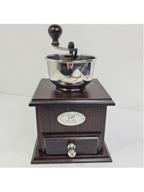 Peugeot Bresil Coffee Mill Walnut Manual Burr Grinder France, Working Nice Cond.